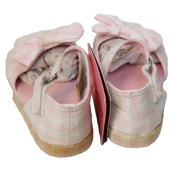 2008 Gymboree Ice Cream Social Easter Pink Gingham Mary Jane Sandals Baby Girl - Picture 5 of 10